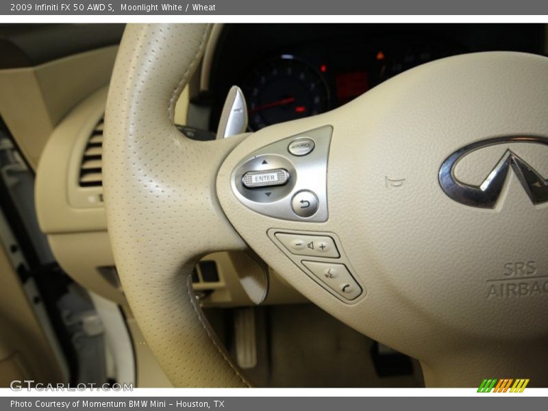 Moonlight White / Wheat 2009 Infiniti FX 50 AWD S