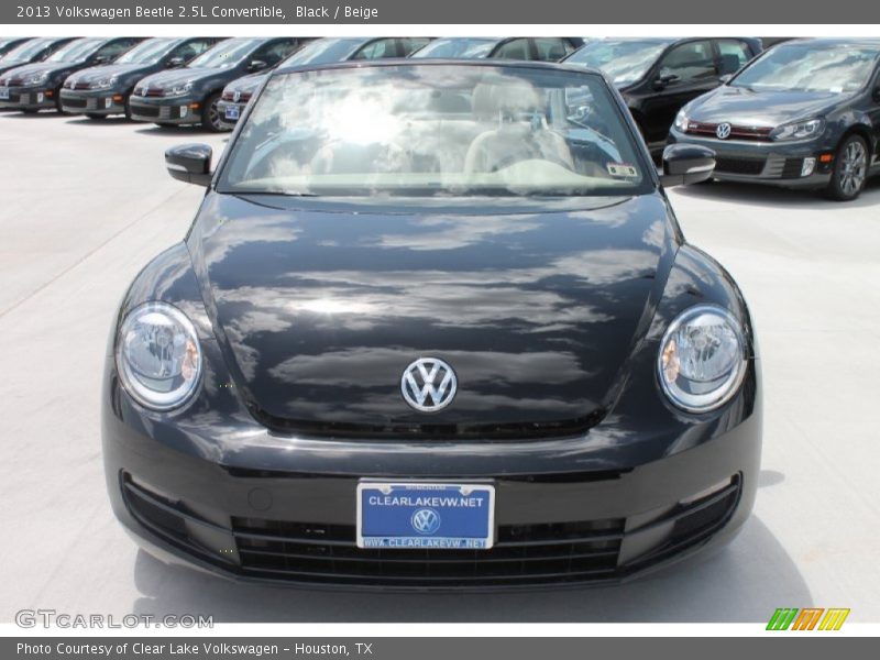 Black / Beige 2013 Volkswagen Beetle 2.5L Convertible
