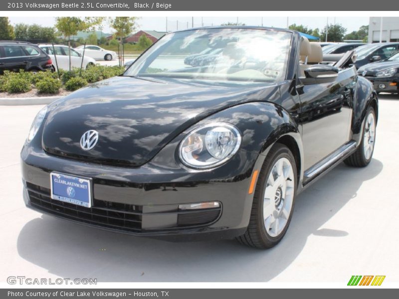 Black / Beige 2013 Volkswagen Beetle 2.5L Convertible