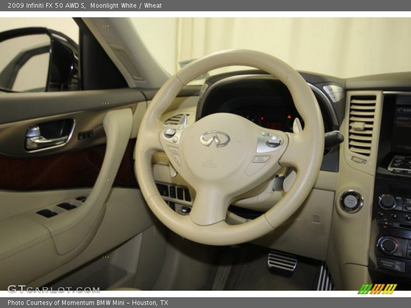 Moonlight White / Wheat 2009 Infiniti FX 50 AWD S