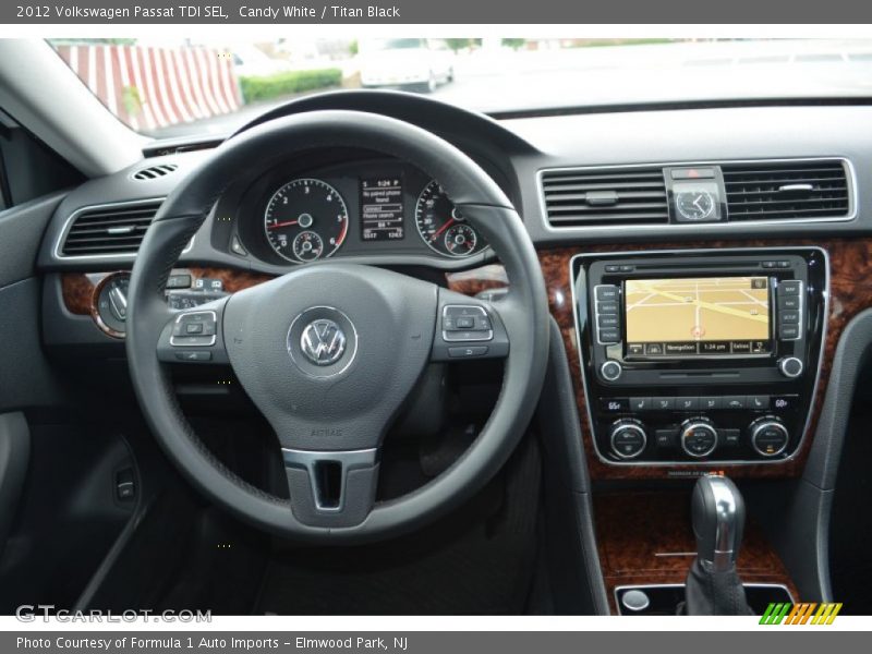 Candy White / Titan Black 2012 Volkswagen Passat TDI SEL