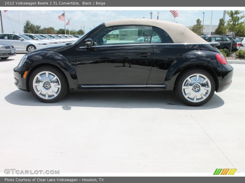 Black / Beige 2013 Volkswagen Beetle 2.5L Convertible