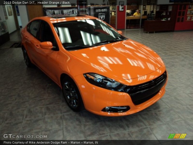 Header Orange / Black 2013 Dodge Dart SXT