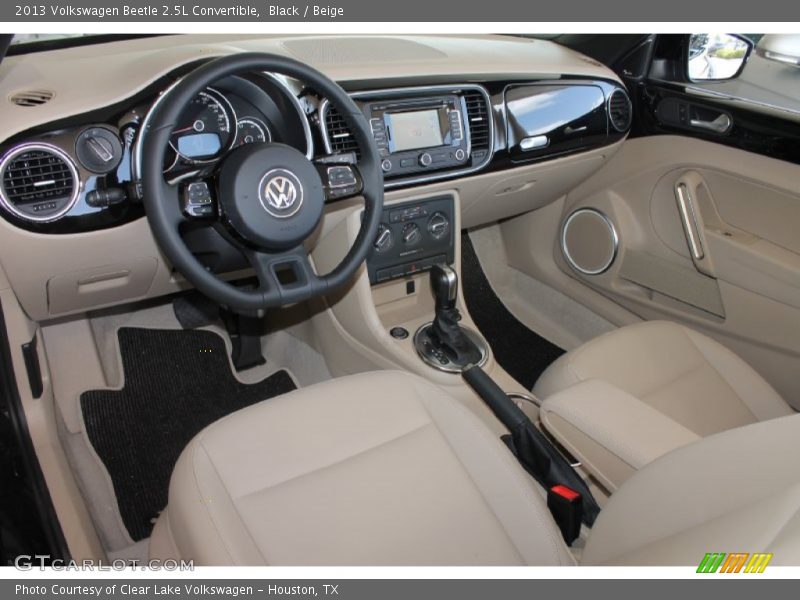 Black / Beige 2013 Volkswagen Beetle 2.5L Convertible