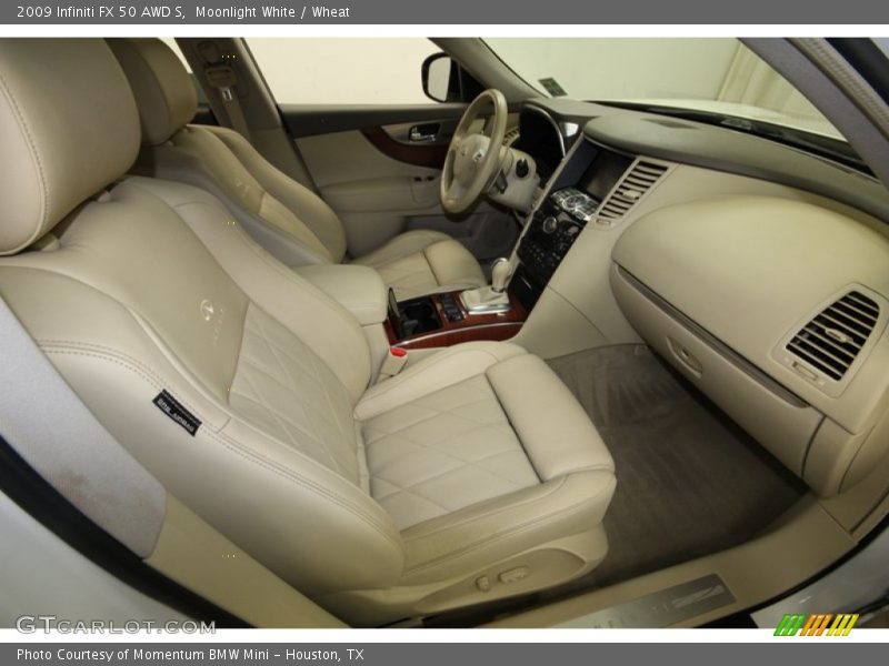 Moonlight White / Wheat 2009 Infiniti FX 50 AWD S