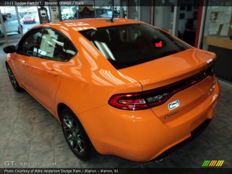 Header Orange / Black 2013 Dodge Dart SXT