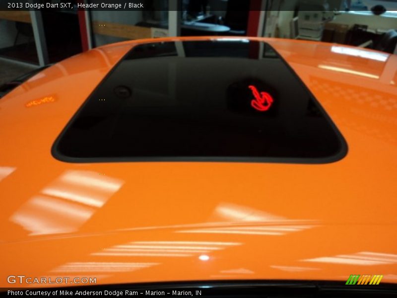 Header Orange / Black 2013 Dodge Dart SXT