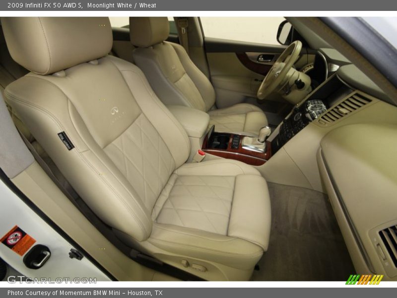 Moonlight White / Wheat 2009 Infiniti FX 50 AWD S