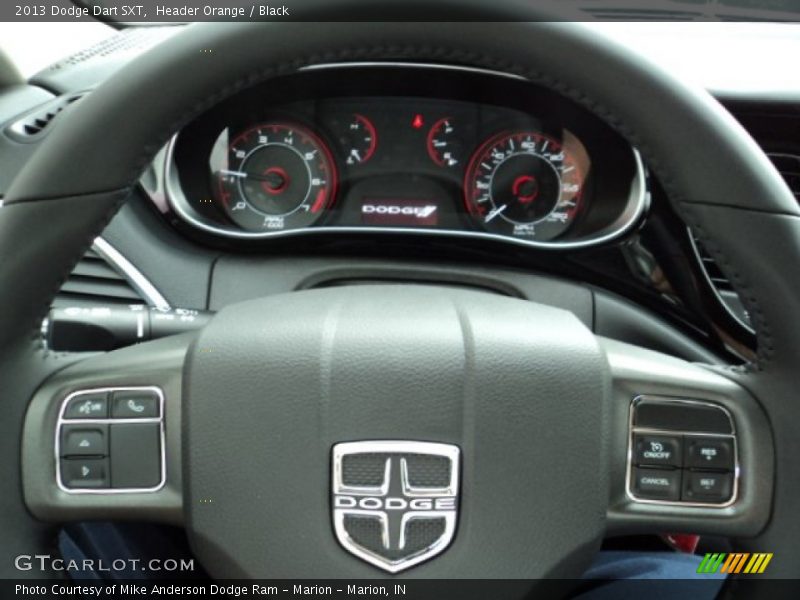 Header Orange / Black 2013 Dodge Dart SXT