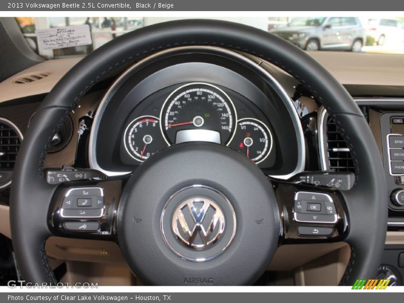 Black / Beige 2013 Volkswagen Beetle 2.5L Convertible