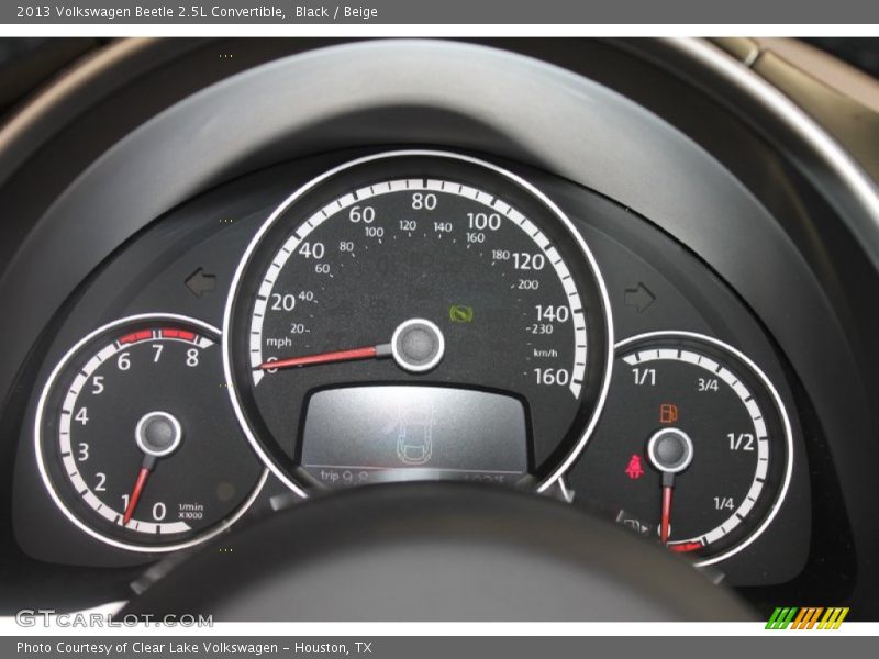 Black / Beige 2013 Volkswagen Beetle 2.5L Convertible