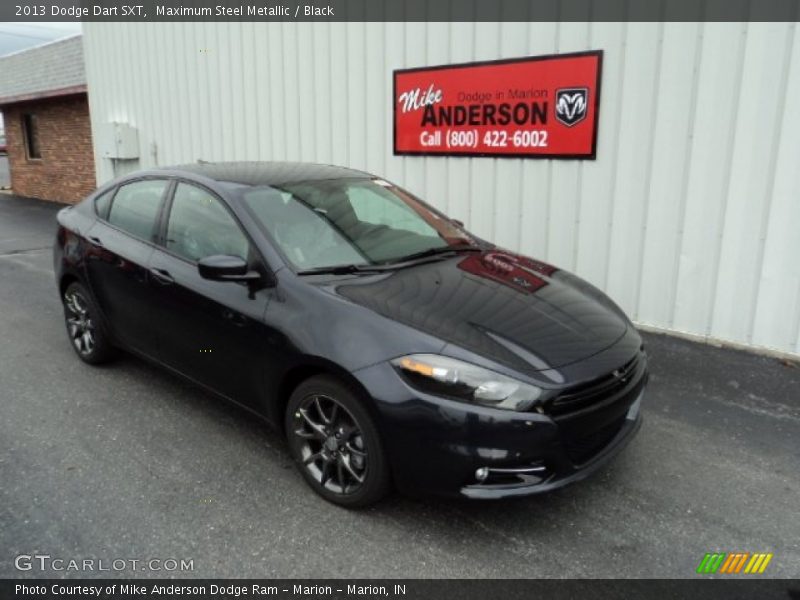 Maximum Steel Metallic / Black 2013 Dodge Dart SXT