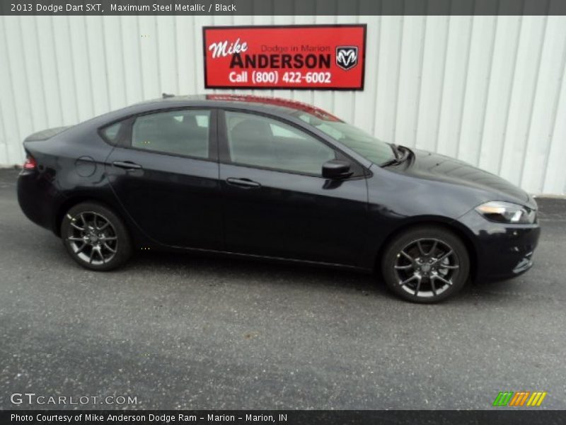 Maximum Steel Metallic / Black 2013 Dodge Dart SXT