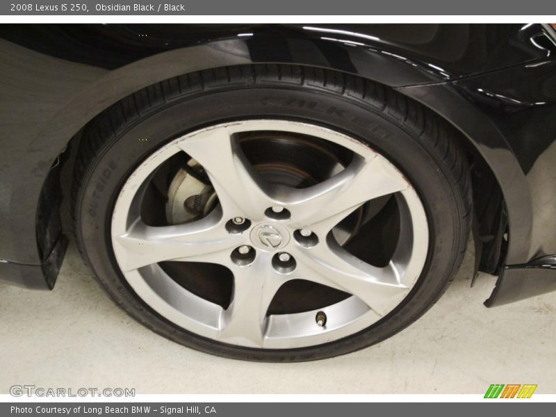Obsidian Black / Black 2008 Lexus IS 250