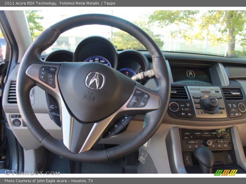 Polished Metal Metallic / Taupe 2011 Acura RDX Technology