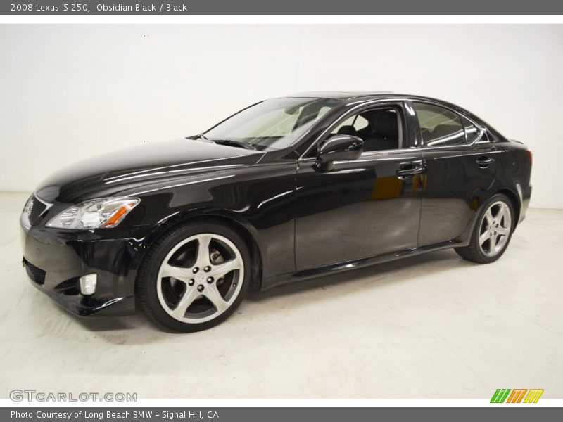Obsidian Black / Black 2008 Lexus IS 250