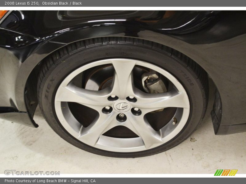 Obsidian Black / Black 2008 Lexus IS 250