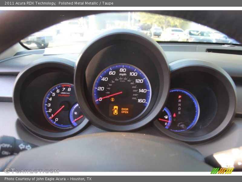 Polished Metal Metallic / Taupe 2011 Acura RDX Technology