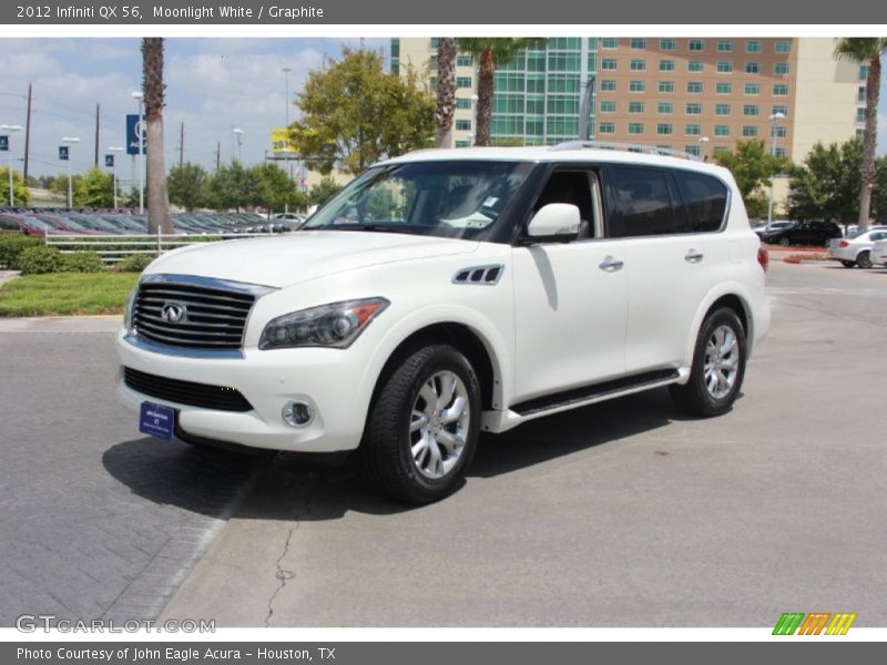 Moonlight White / Graphite 2012 Infiniti QX 56