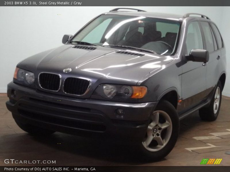 Steel Grey Metallic / Gray 2003 BMW X5 3.0i