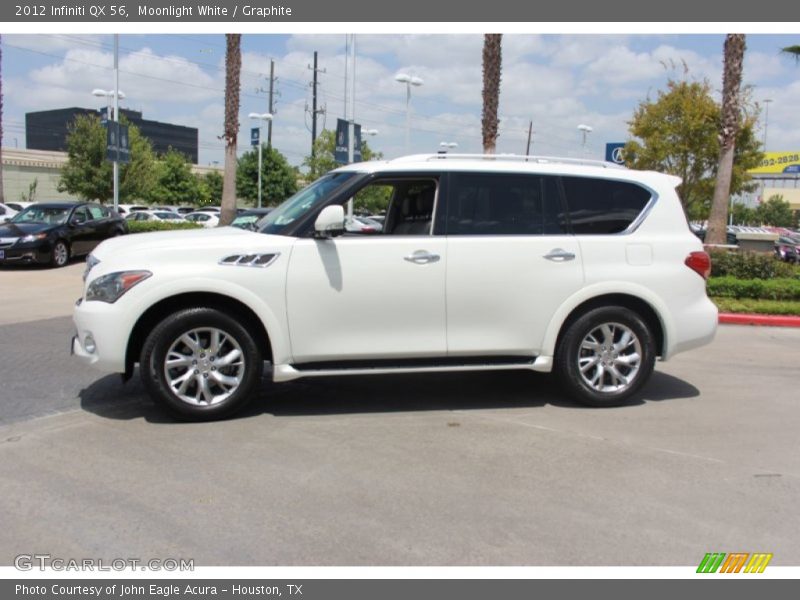 Moonlight White / Graphite 2012 Infiniti QX 56