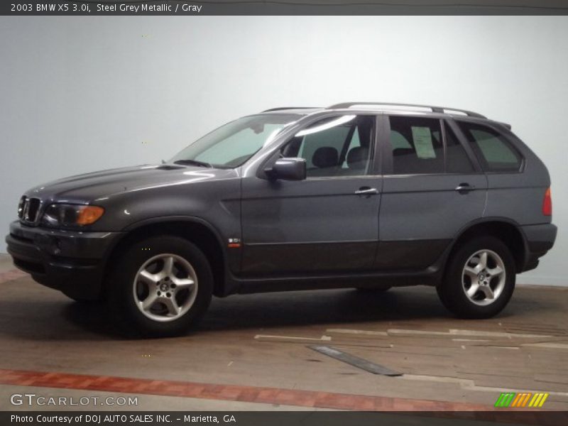 Steel Grey Metallic / Gray 2003 BMW X5 3.0i