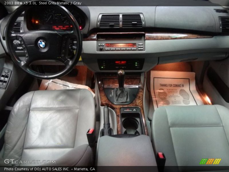 Steel Grey Metallic / Gray 2003 BMW X5 3.0i