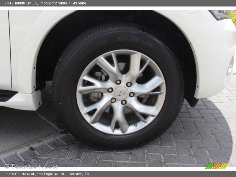 Moonlight White / Graphite 2012 Infiniti QX 56