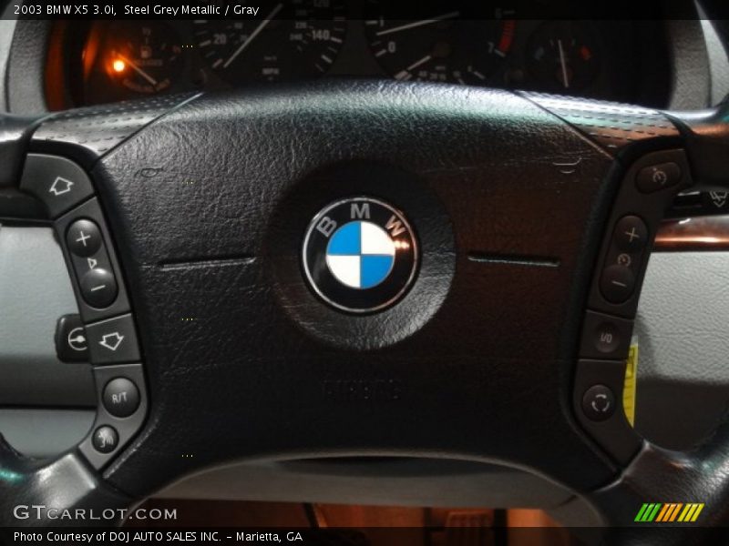 Steel Grey Metallic / Gray 2003 BMW X5 3.0i