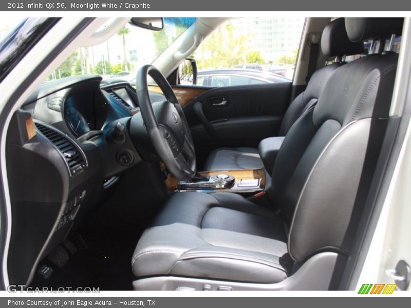 Moonlight White / Graphite 2012 Infiniti QX 56