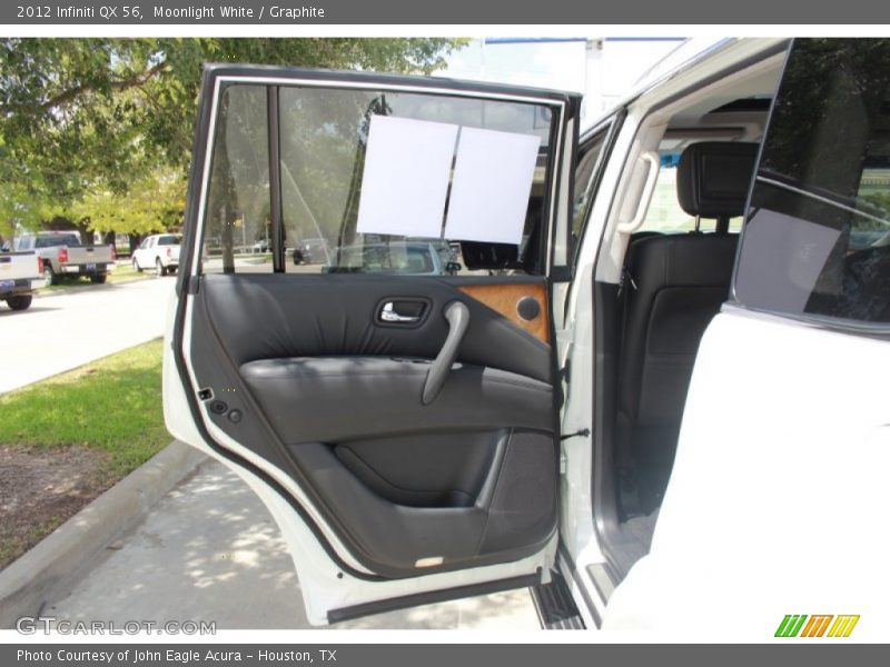 Moonlight White / Graphite 2012 Infiniti QX 56