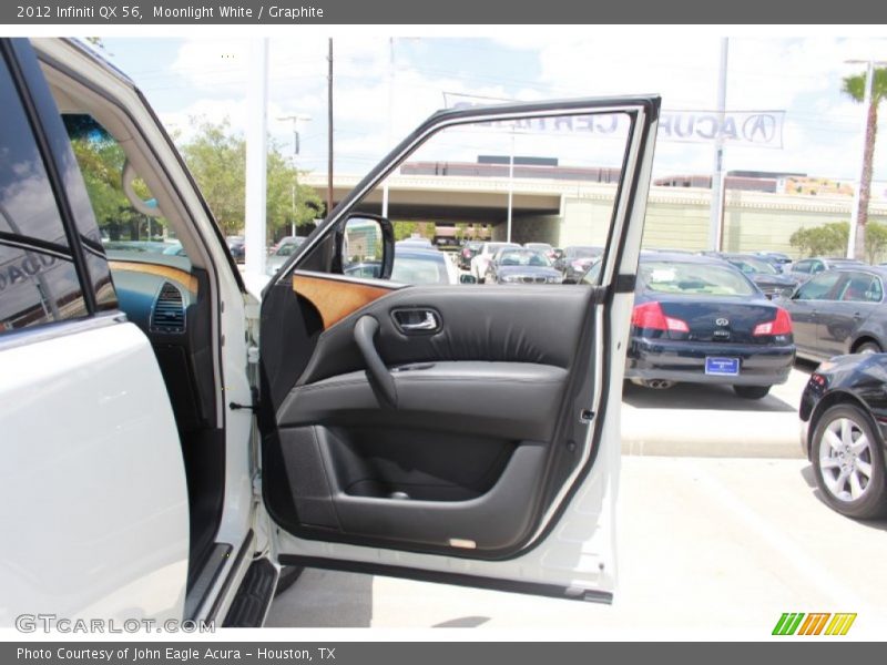 Moonlight White / Graphite 2012 Infiniti QX 56