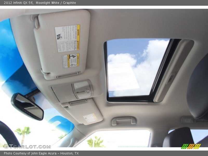 Moonlight White / Graphite 2012 Infiniti QX 56