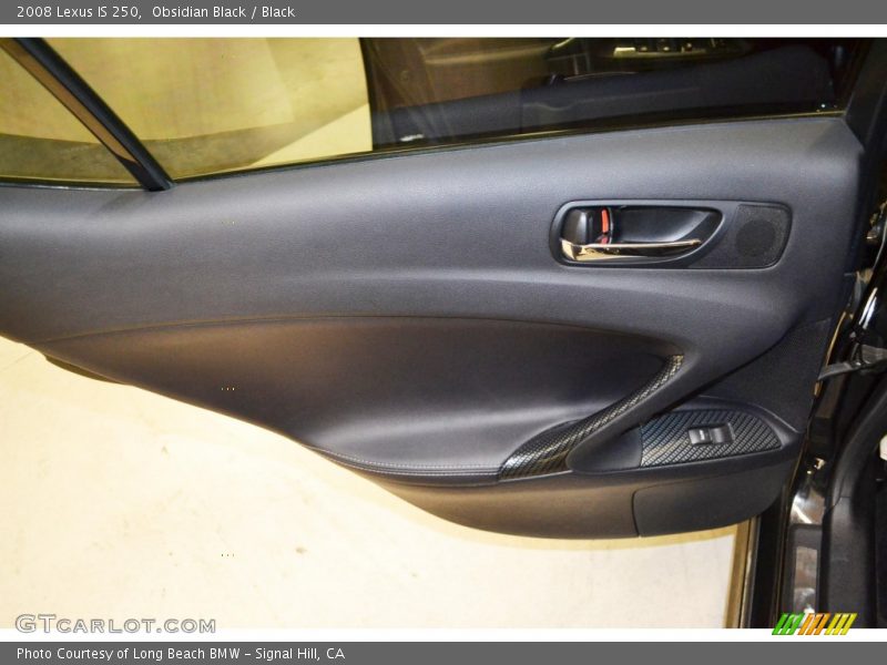 Obsidian Black / Black 2008 Lexus IS 250