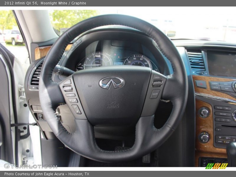 Moonlight White / Graphite 2012 Infiniti QX 56