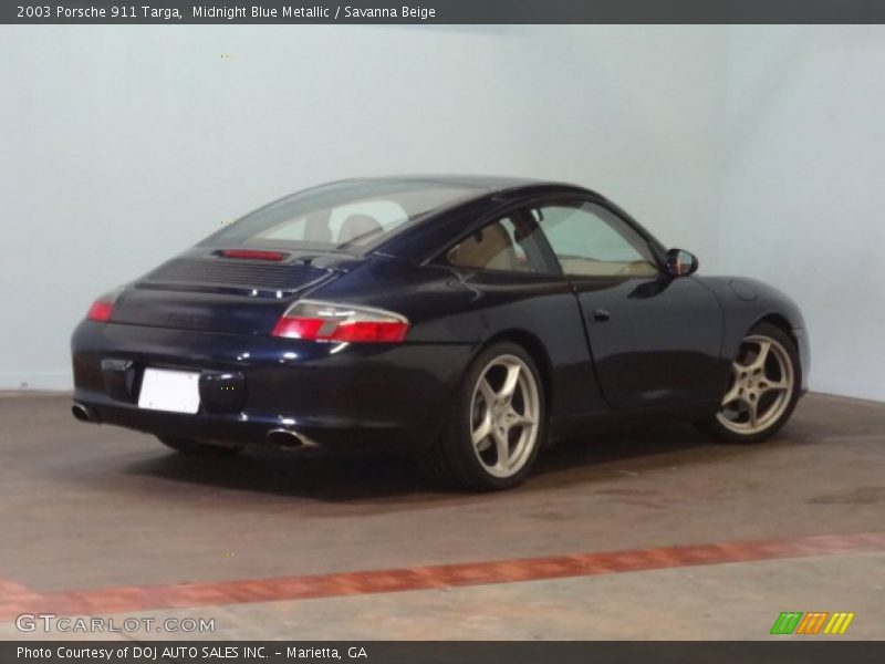 Midnight Blue Metallic / Savanna Beige 2003 Porsche 911 Targa