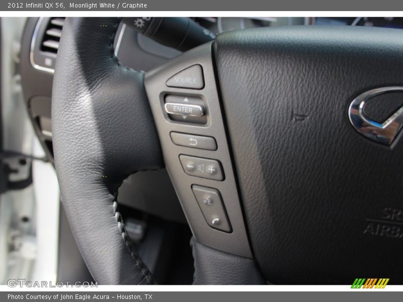 Moonlight White / Graphite 2012 Infiniti QX 56