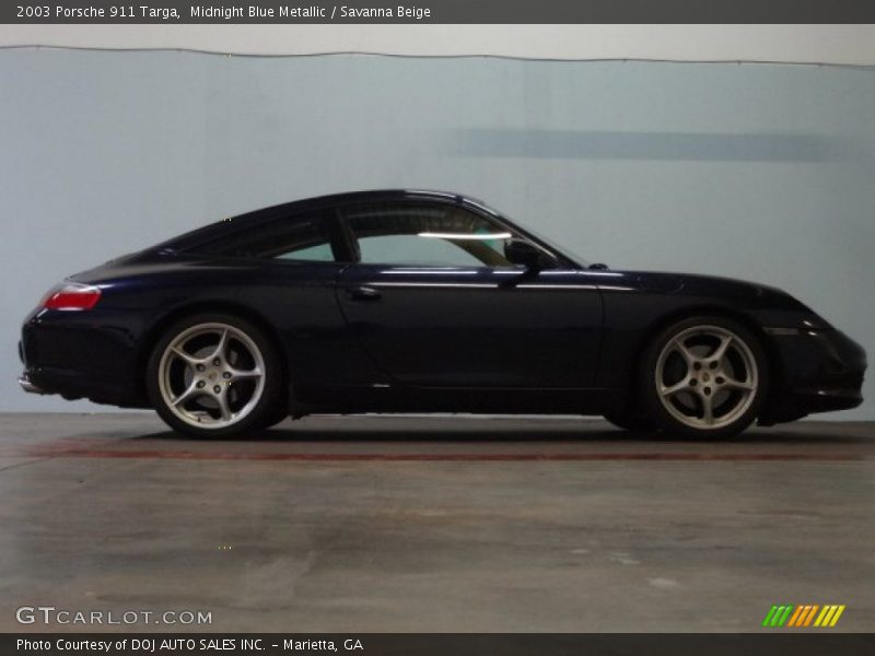 Midnight Blue Metallic / Savanna Beige 2003 Porsche 911 Targa