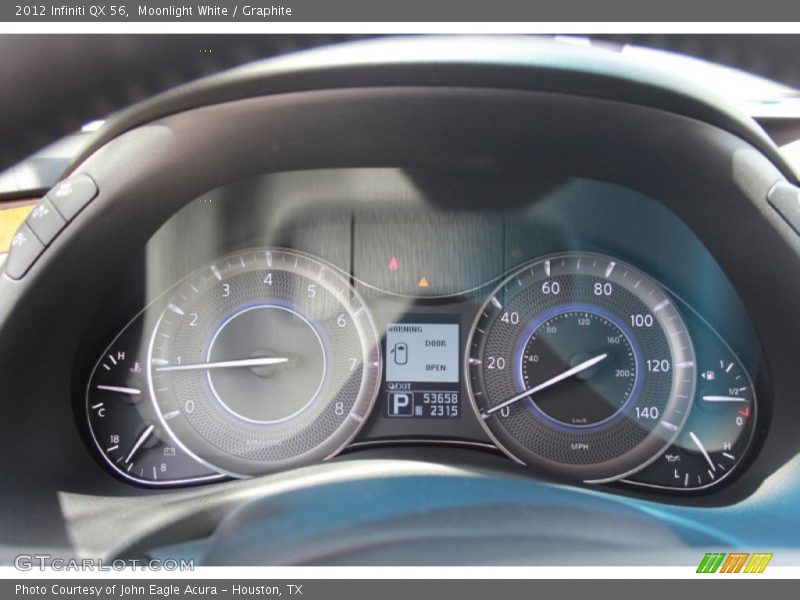 Moonlight White / Graphite 2012 Infiniti QX 56