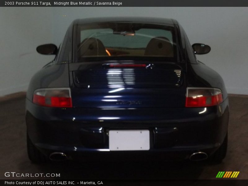 Midnight Blue Metallic / Savanna Beige 2003 Porsche 911 Targa