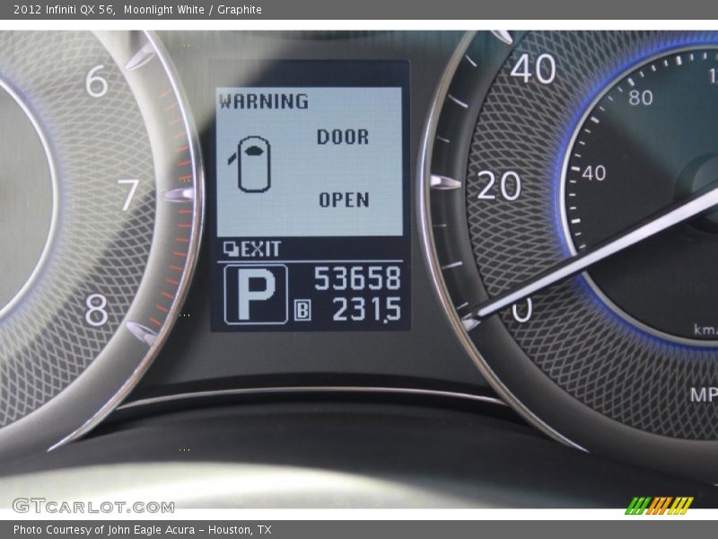 Moonlight White / Graphite 2012 Infiniti QX 56