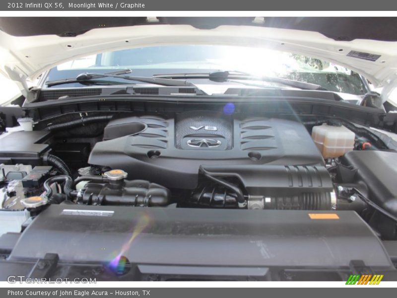 Moonlight White / Graphite 2012 Infiniti QX 56