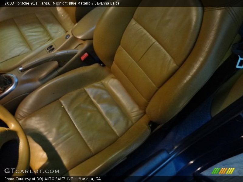 Midnight Blue Metallic / Savanna Beige 2003 Porsche 911 Targa