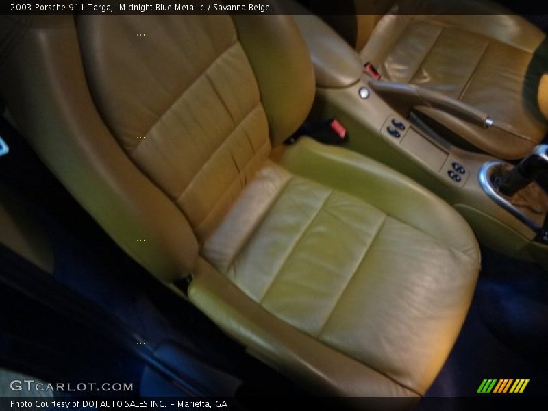 Midnight Blue Metallic / Savanna Beige 2003 Porsche 911 Targa