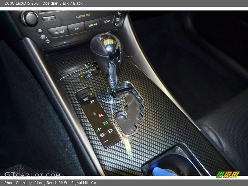 Obsidian Black / Black 2008 Lexus IS 250