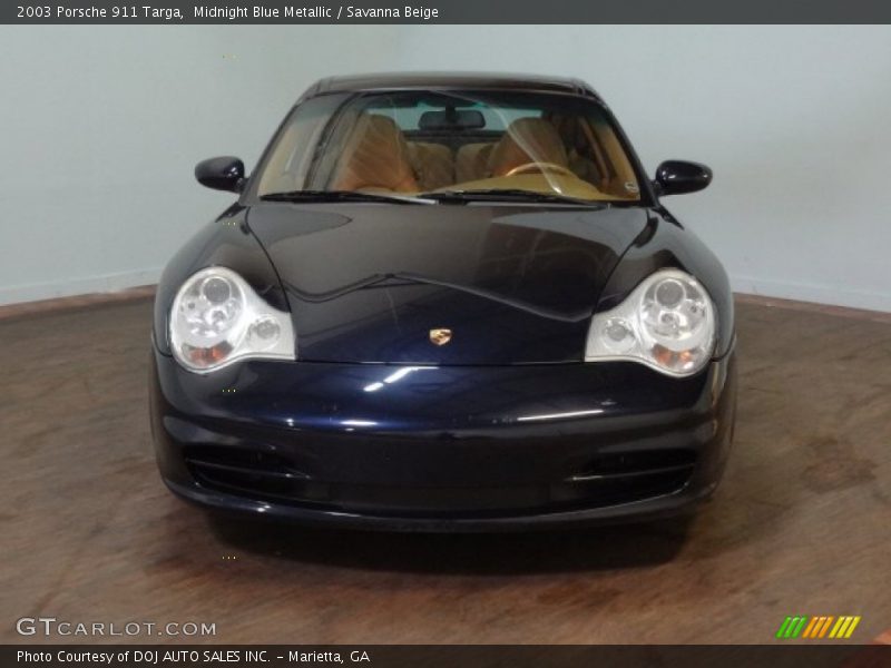 Midnight Blue Metallic / Savanna Beige 2003 Porsche 911 Targa