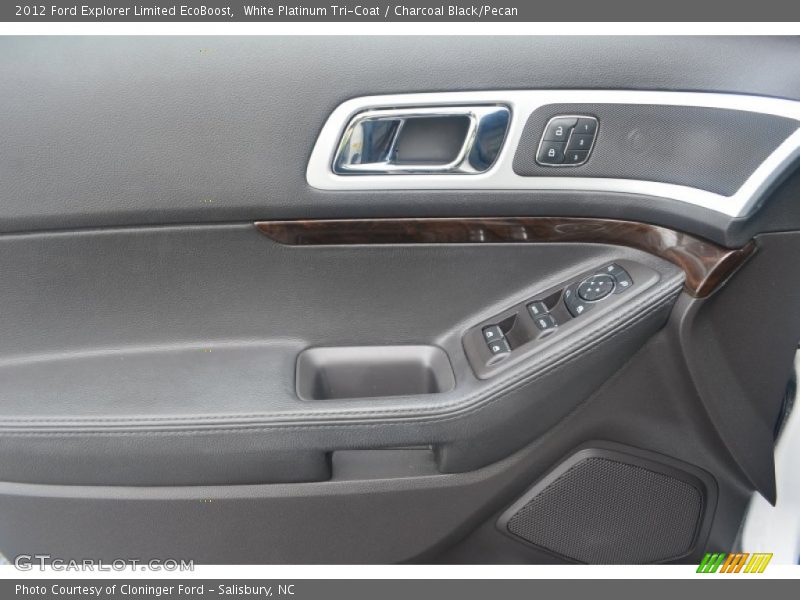 White Platinum Tri-Coat / Charcoal Black/Pecan 2012 Ford Explorer Limited EcoBoost