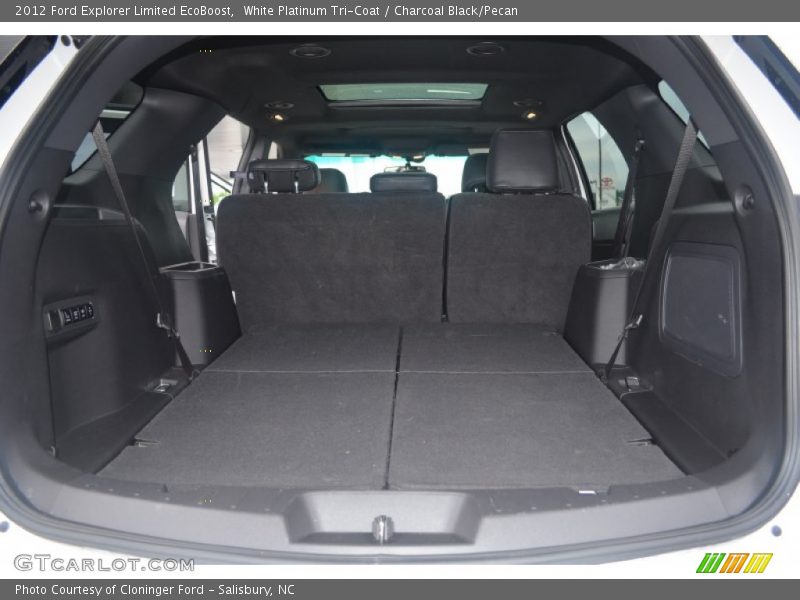 White Platinum Tri-Coat / Charcoal Black/Pecan 2012 Ford Explorer Limited EcoBoost