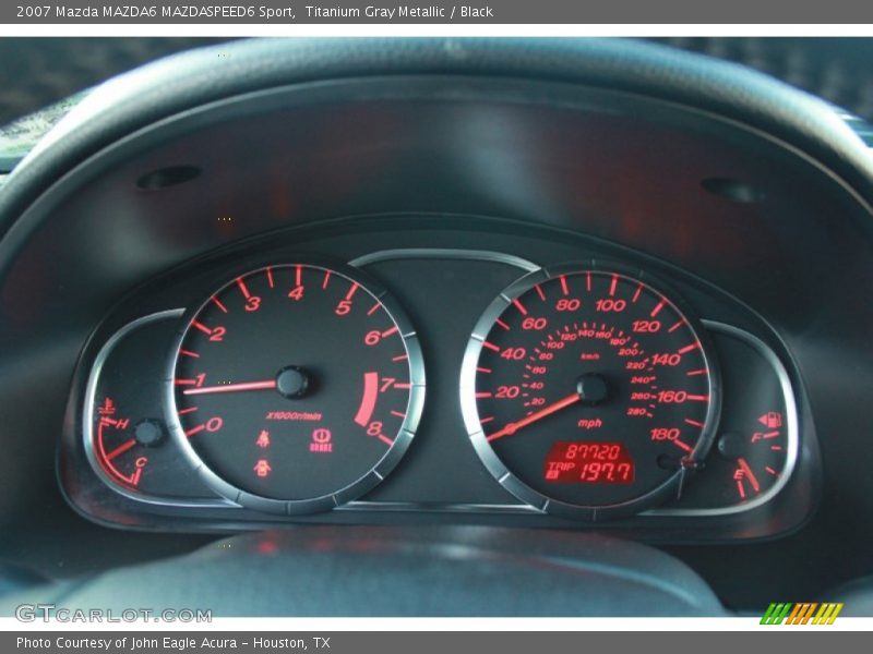 Titanium Gray Metallic / Black 2007 Mazda MAZDA6 MAZDASPEED6 Sport