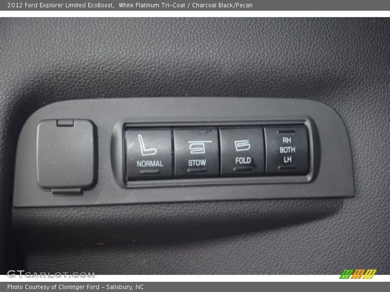 White Platinum Tri-Coat / Charcoal Black/Pecan 2012 Ford Explorer Limited EcoBoost